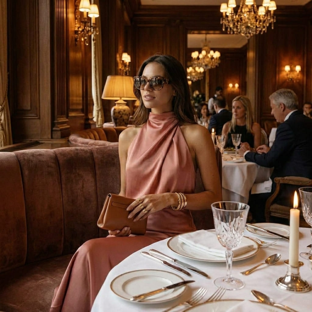 Look da Cena in un ristorante esclusivo
