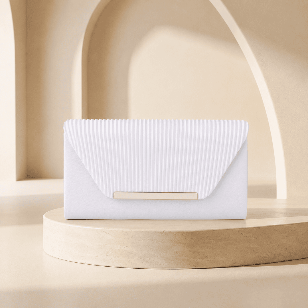 Aurora - Pochette Elegante Brillante Plissettata