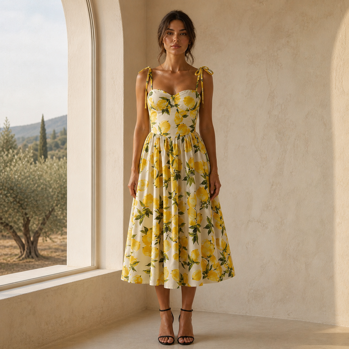 Francesca — Abito Stampa Limoni