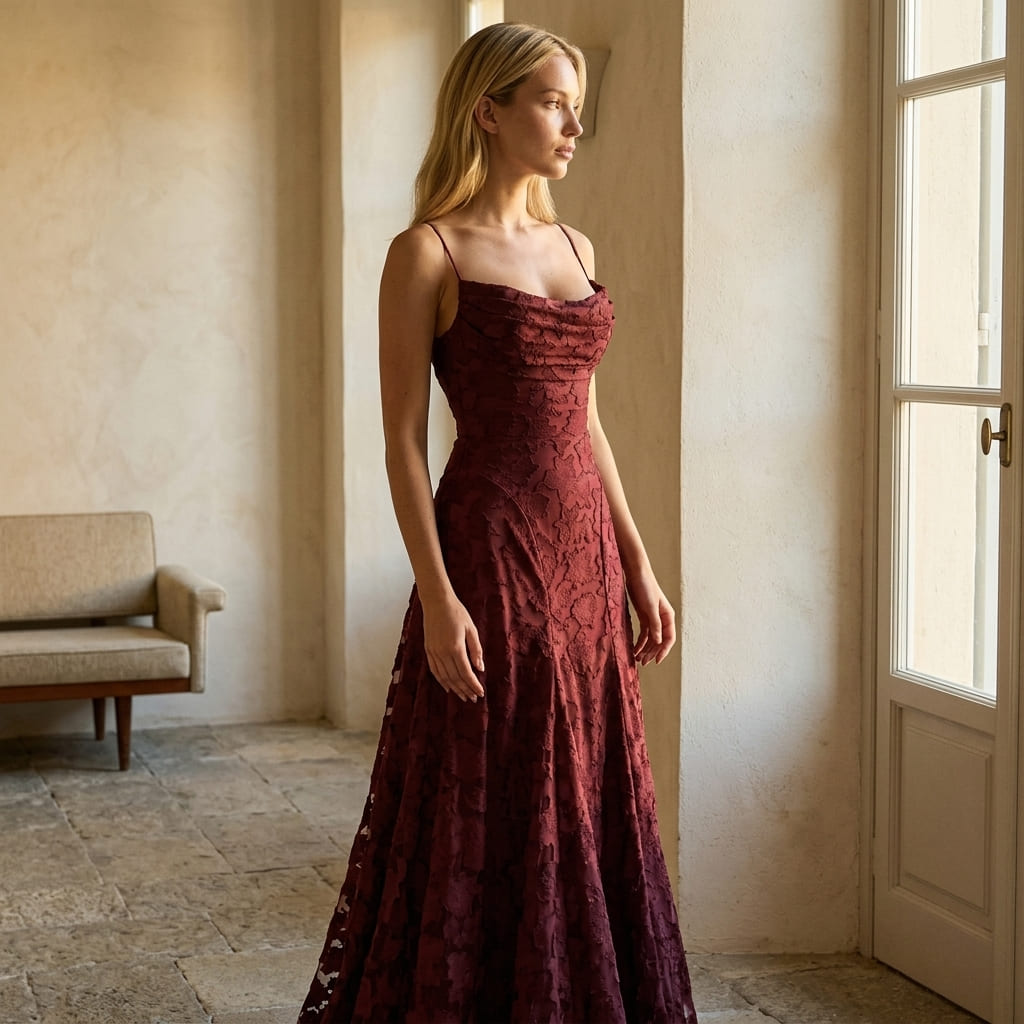 Clarissa — Abito Elegante in Pizzo