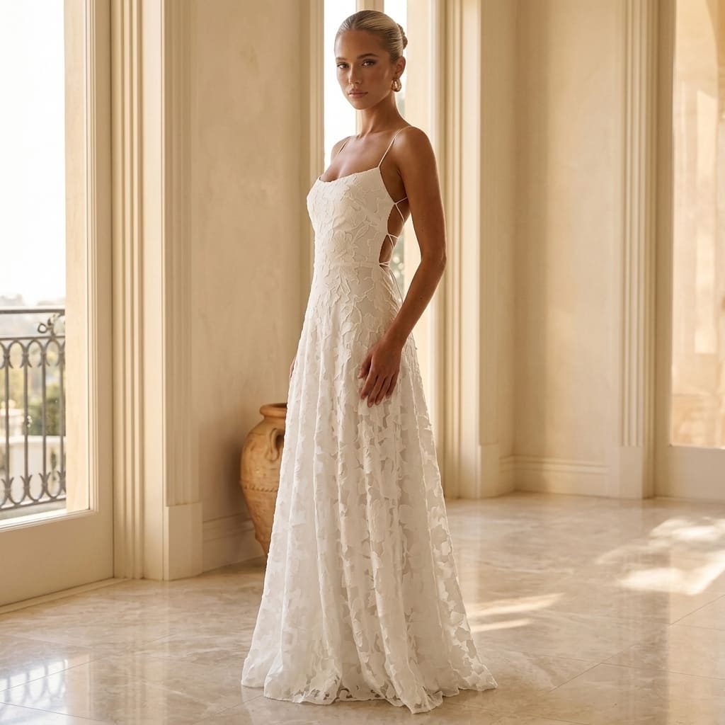 Clarissa — Abito Elegante in Pizzo