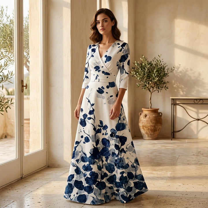 Paola — Abito Lungo Stile Kimono
