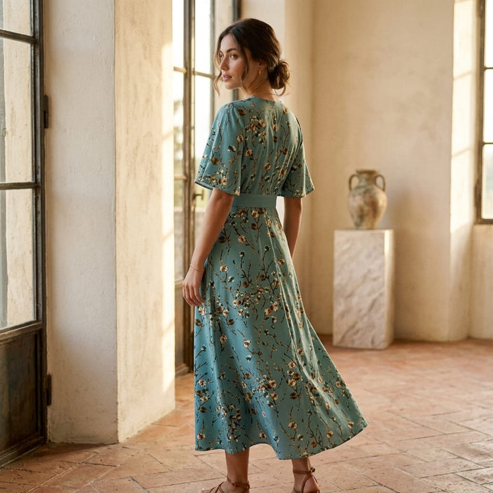 Paola — Abito Lungo Stile Kimono