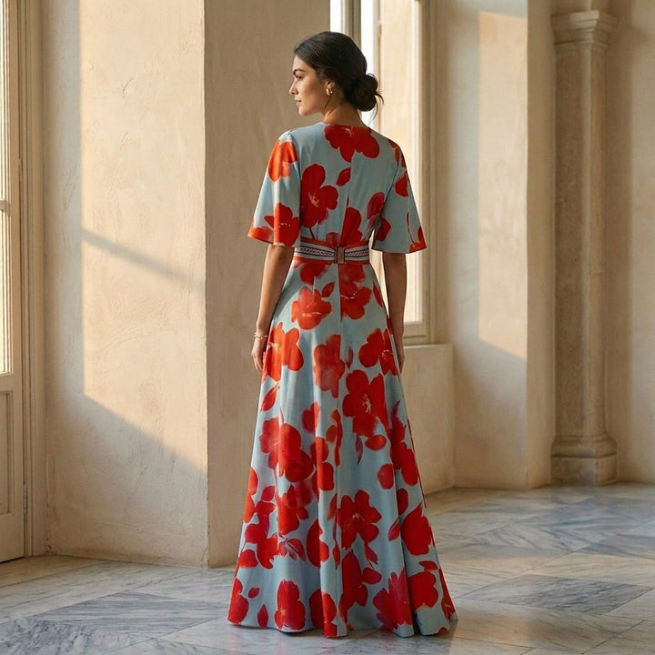 Paola — Abito Lungo Stile Kimono