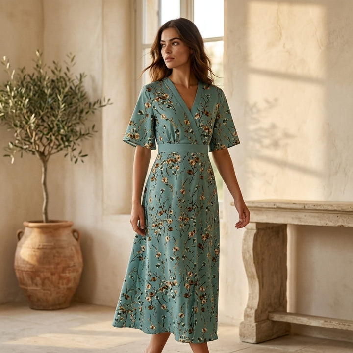 Paola — Abito Lungo Stile Kimono