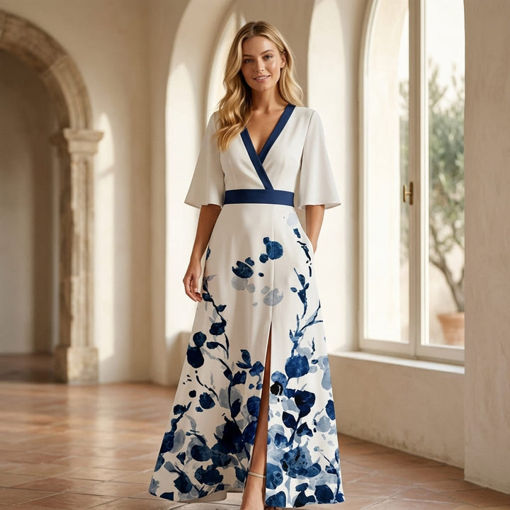 Paola — Abito Lungo Stile Kimono