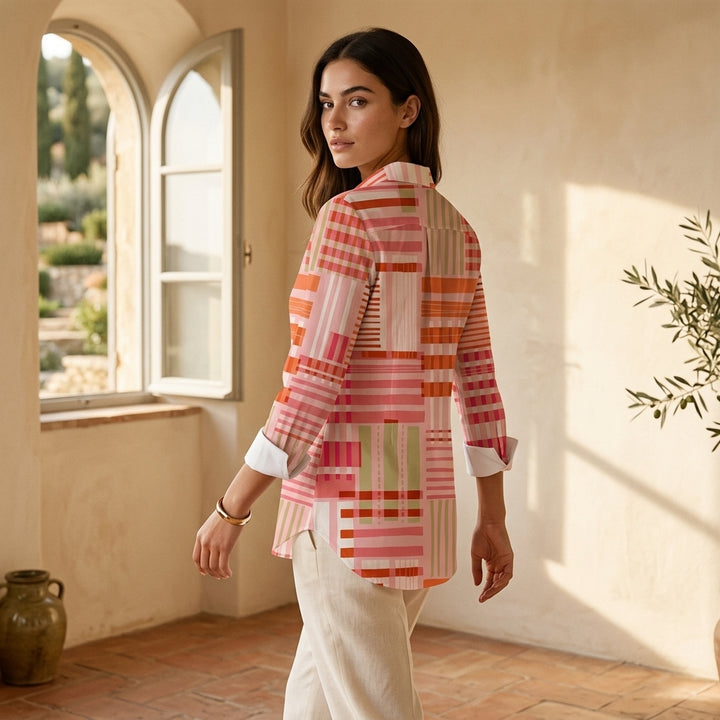 Lavinia - Camicia Artistica Color Block