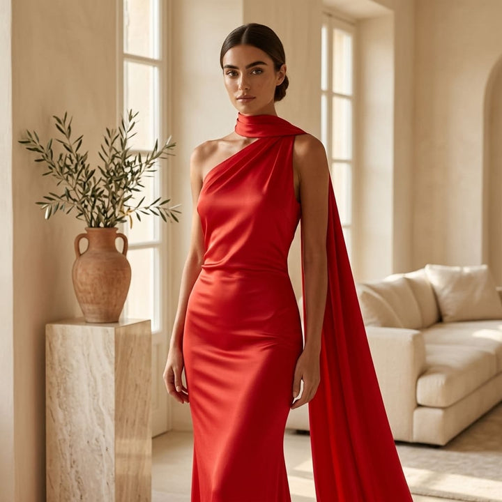 Monica— Vestito Lungo Monospalla