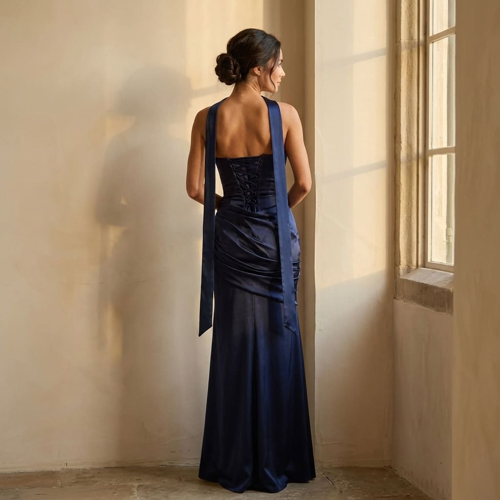 Clara — Abito Lungo con Foulard